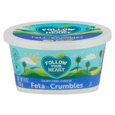 Follow Your Heart Feta Crumbles, Dairy-Free 8/6 OZ [UNFI #69604]