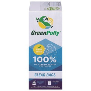 Greenpolly Tall Kitchen Bags,13Gl,Clear 12/20 Ct [UNFI #56022]