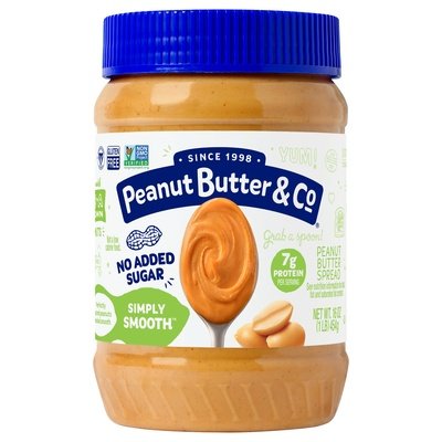 Peanut Butter & Co Simply Smooth No Sugar Added 6/16 OZ [UNFI #33207]