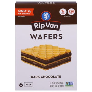 Rip Van Wafels Dark Chocolate Wafers 6/4.68 Oz [UNFI #64185]