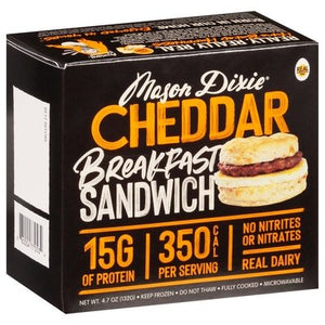 Mason Dixie Biscuit Breakfast Sandwich Cheddar 10/4.7 OZ [UNFI #44871]