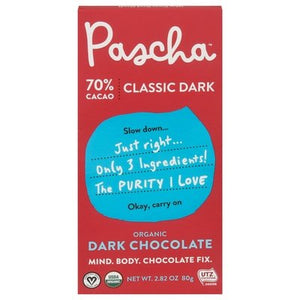 OG2 Pascha 70% Dark Choc Bar 10/2.82OZ [UNFI #63626]