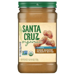 Santa Cruz Organic Peanut Butter,Dark Roast,Crmy 6/26 Oz [UNFI #89063]