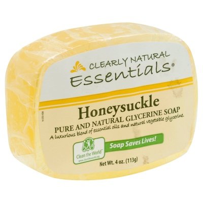 Clearly Nat Soap Honeysuckle 4 OZ [UNFI #82882] T