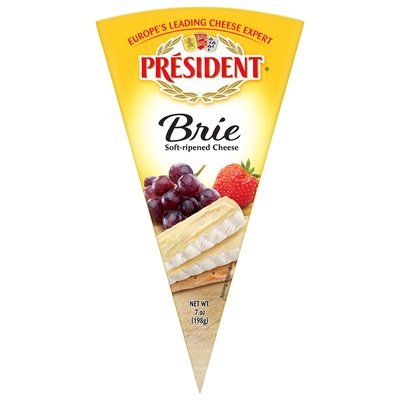President Brie Plain Foil 6/7 Oz [Peterson #17354]