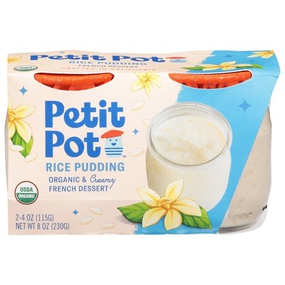 Petit Pot Rice Pudding Vanilla 2Pk 4/8 Oz [UNFI #71294]