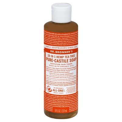 OG3 Dr Bronners Tea Tree Castile Lq Soap 8 OZ [UNFI #55947] T