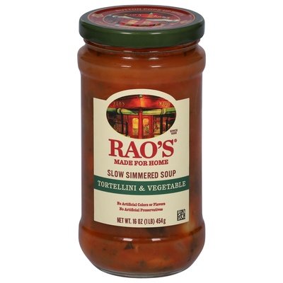 Raos Tortel & Veg Soup   6/16 OZ [UNFI #22457]