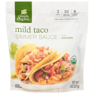 OG2 Simply Mild Taco Simmer Sauce 6/8 OZ [UNFI #34586]