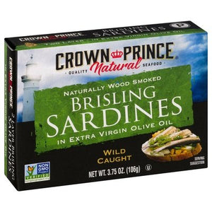 Crown Prince Nat Brslng Sardines/oil 12/3.75 OZ [UNFI #04979]