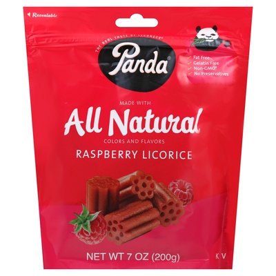 Panda Licorice Raspberry 8/7 Oz [UNFI #89057]