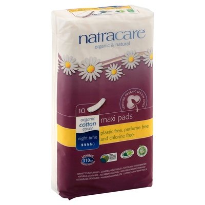 Natracare Overnight Pads 12/10 CT [UNFI #57145] T