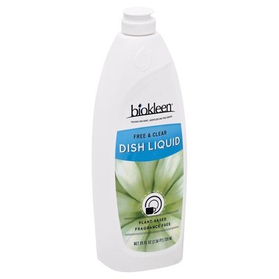 Biokleen Dish Liquid, Free & Clear 6/25 Oz [UNFI #45745] T