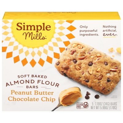 Simple Mills Peanut Butter Chocolate Chip 6/5.99 OZ [UNFI #11825]