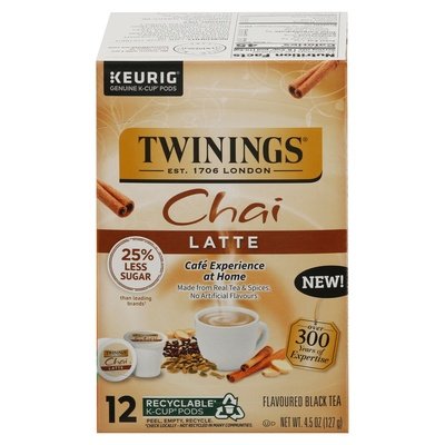 Twinings Chai Latte Less Sugar 6/12 Ct [UNFI #57411]