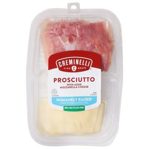 Creminelli Fine Meats Snack Tray Prosciutto & Mozz 12/2.2 Oz [Peterson #28323]