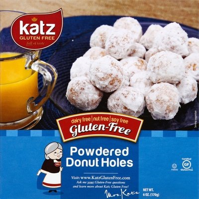 Katz Gf Donut Hole Pwdr 6/6 OZ [UNFI #70290]