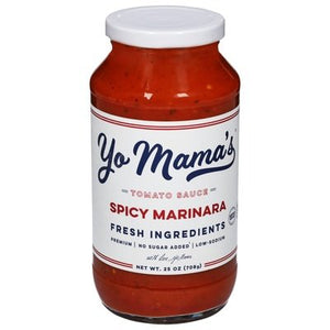 Yo Mamas Spicy Marinara Pasta Sauce 6/25 Oz [UNFI #19432]