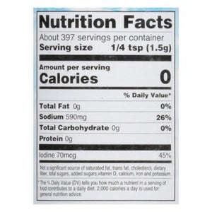 Hain Iodized Sea Salt 8/21 OZ [UNFI #07266]