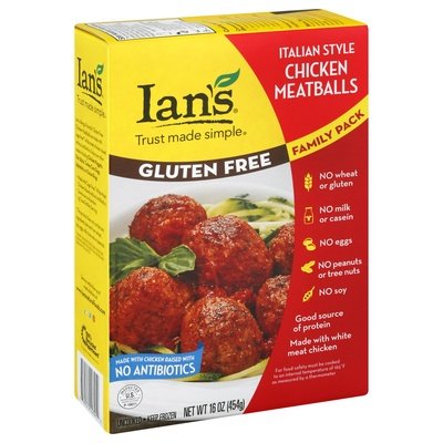 Ian`S Natural Foods Chicken Italian GF 8/16 OZ [UNFI #40319]