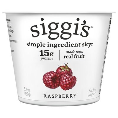 Siggis Nf Yogurt Rasp 12/5.3 OZ [UNFI #34923]