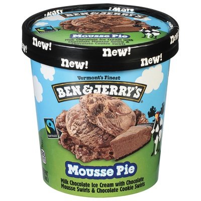 Ben & Jerrys Mousse Pie 8/1 Pint [UNFI #82954]