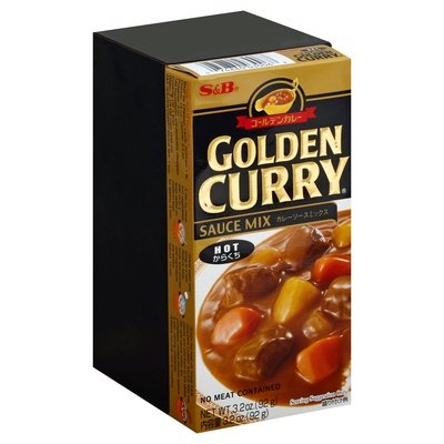 S&B Gldn Curry Mix Hot 12/3.2 OZ [UNFI #75956]