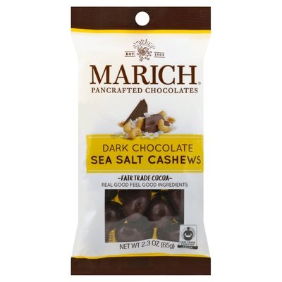 Marich Dark Choc Sea Salt Cashews 12/2 Oz [UNFI #09939]