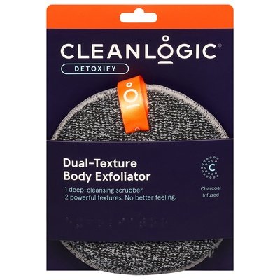 Cleanlogic Detox Charcoal Dual Texture 1 CT [UNFI #69194] T