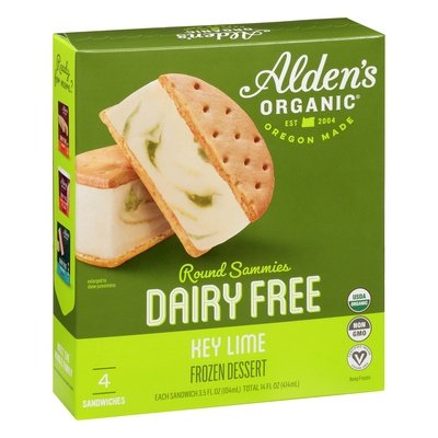 OG2 Alden`S Organic DF Key Lime Sammie 12/4/3.5 OZ [UNFI #73785]