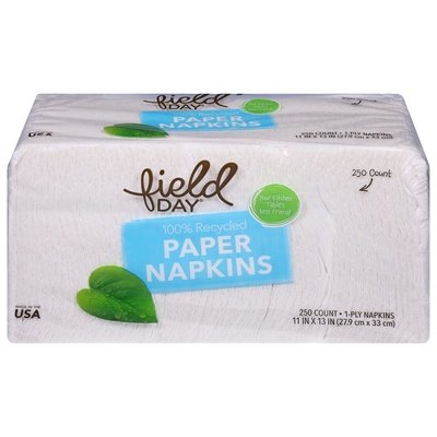 Field Day Paper Napkins 1ply 12/1 PK [UNFI #64679] T