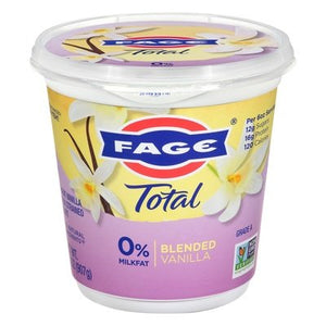 Fage-Total Blended Vanilla 0% Yogurt 6/32 OZ [UNFI #01932]