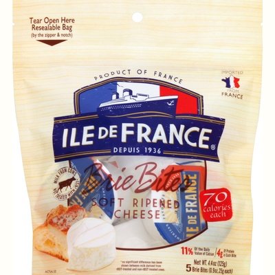 Il De France Brie Bites Esl 12/4.4 Oz [Peterson #28258]