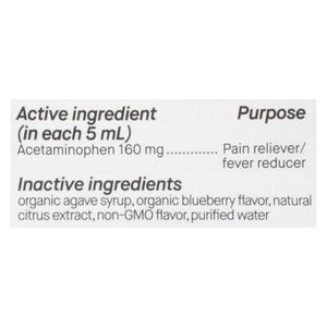 Genexa Blueberry Pain & Fever Kids 4 Oz [UNFI #48430]