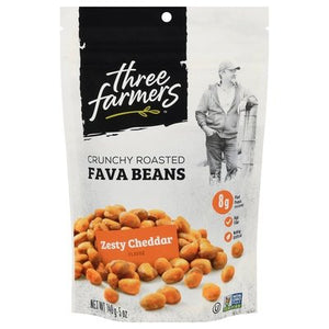 Three Farmers Zesty Ched Roasted Fava Bean 6/5 Oz [UNFI #35394]