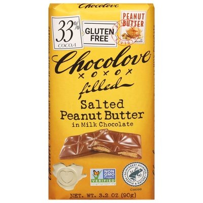 Chocolove Salted Peanut Butter Filled 10/3.2 OZ [UNFI #78751]