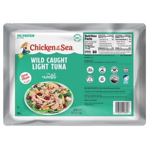 Chicken Of The Sea Tuna Light In Pouch Non Soy 6/43 Oz [Peterson #28822]