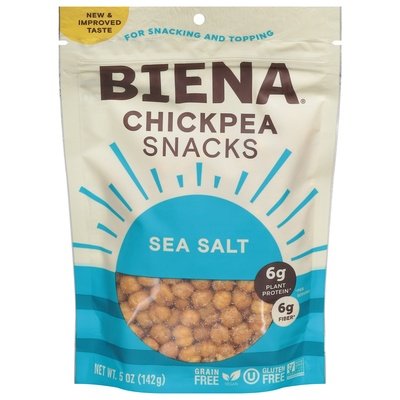 Biena Foods Sea Salt Roasted Chickpeas 8/5 OZ [UNFI #64107]