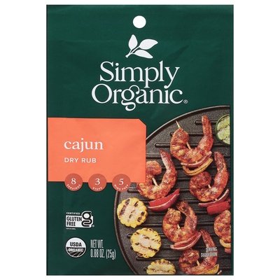 Simply Organic Cajun Dry Rub Mix 12/.88 Oz [UNFI #53462]