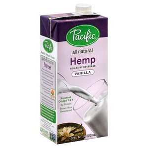 Pacific Foods Hemp Milk Vanilla 12/32 OZ [UNFI #65524]