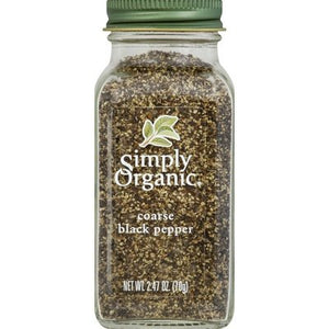 Simply Organic Pepper, Black Coarse 6/2.47 Oz [UNFI #27537]