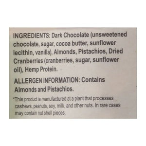 Jojos Chocolate Pistachios Almonds Cranberries 6/3.6 Oz [UNFI #31813]
