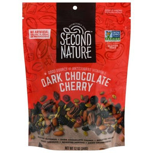 Second Nature Dk Chocolate Cherry Nut Mdly 6/12 OZ [UNFI #02489]