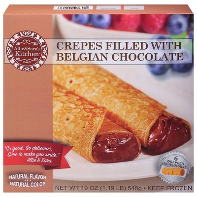 Allie & Saras Kitchen Belgian Chocolate Filled Crepes 12/19 Oz [UNFI #53342]