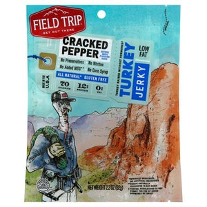 Field Trip Cracked Pepper Turkey Jerky 9/2.2 OZ [UNFI #65712]