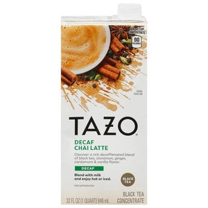 Tazo Dcf Chai Tea Latte  6/32 OZ [UNFI #14703]