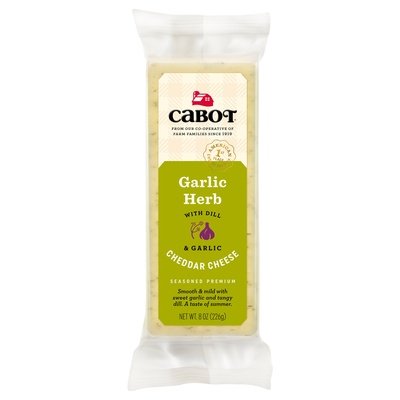 Cabot Cheddar Garlic Herb Parchm Bar 12/8 Oz [Peterson #05418]