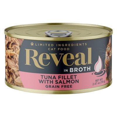 Reveal Tuna Fillet With Salmon In Broth 24/2.47 Oz [UNFI #58591]