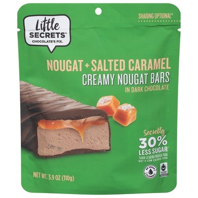 Little Secrets Salted Caramel Nougat Bars 6/3.9 OZ [UNFI #02722]