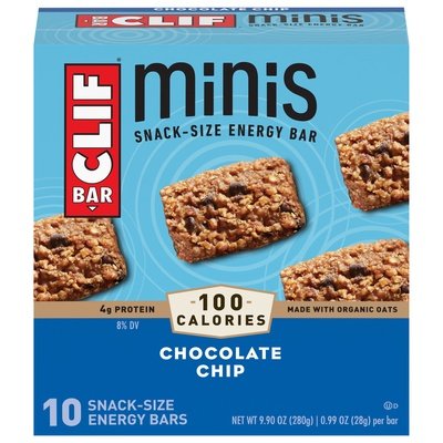 OG3 Clif Bar Chocolate Chip Mini 10 Ct 9/9.9 OZ [UNFI #10634]
